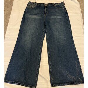 Fashion Nova Simply Basic Jeans Medium Wash Blue Size 20 NWT READ!